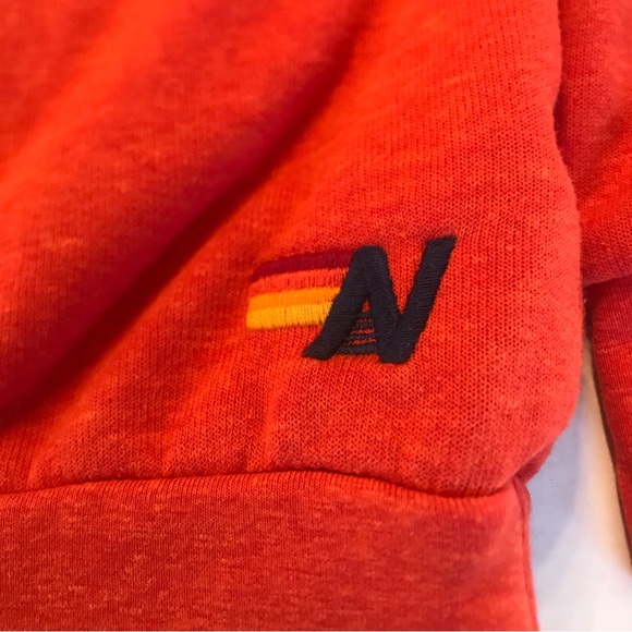 Aviator Nation Bolt crew sweatshirt in Orange//Blue Size Large - Picture 3 of 7